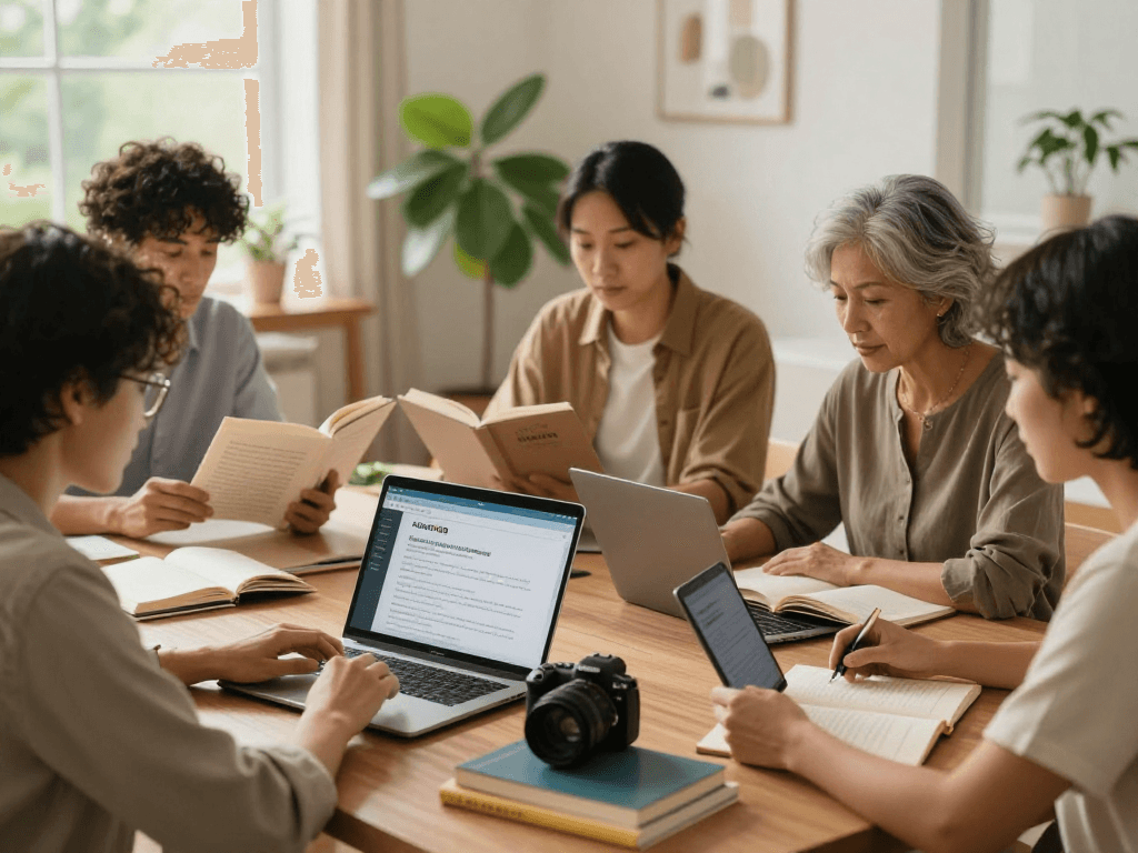 Individuals exploring rokok88 slot for mental health insights in a cozy office