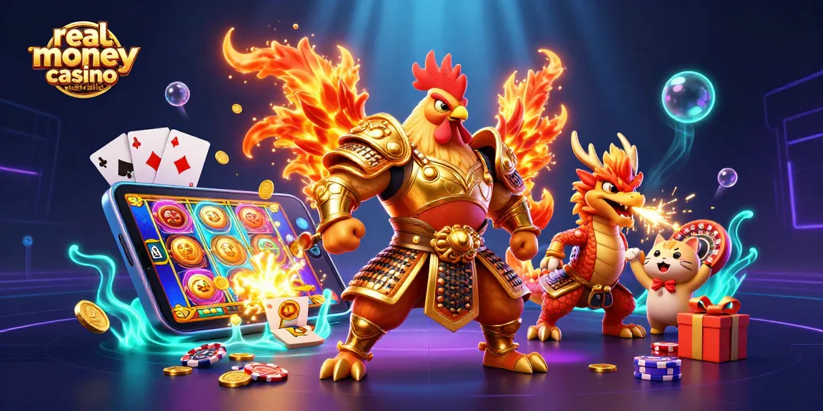 Experience the thrill of real money casino Australia with dynamic characters and vibrant game elements.